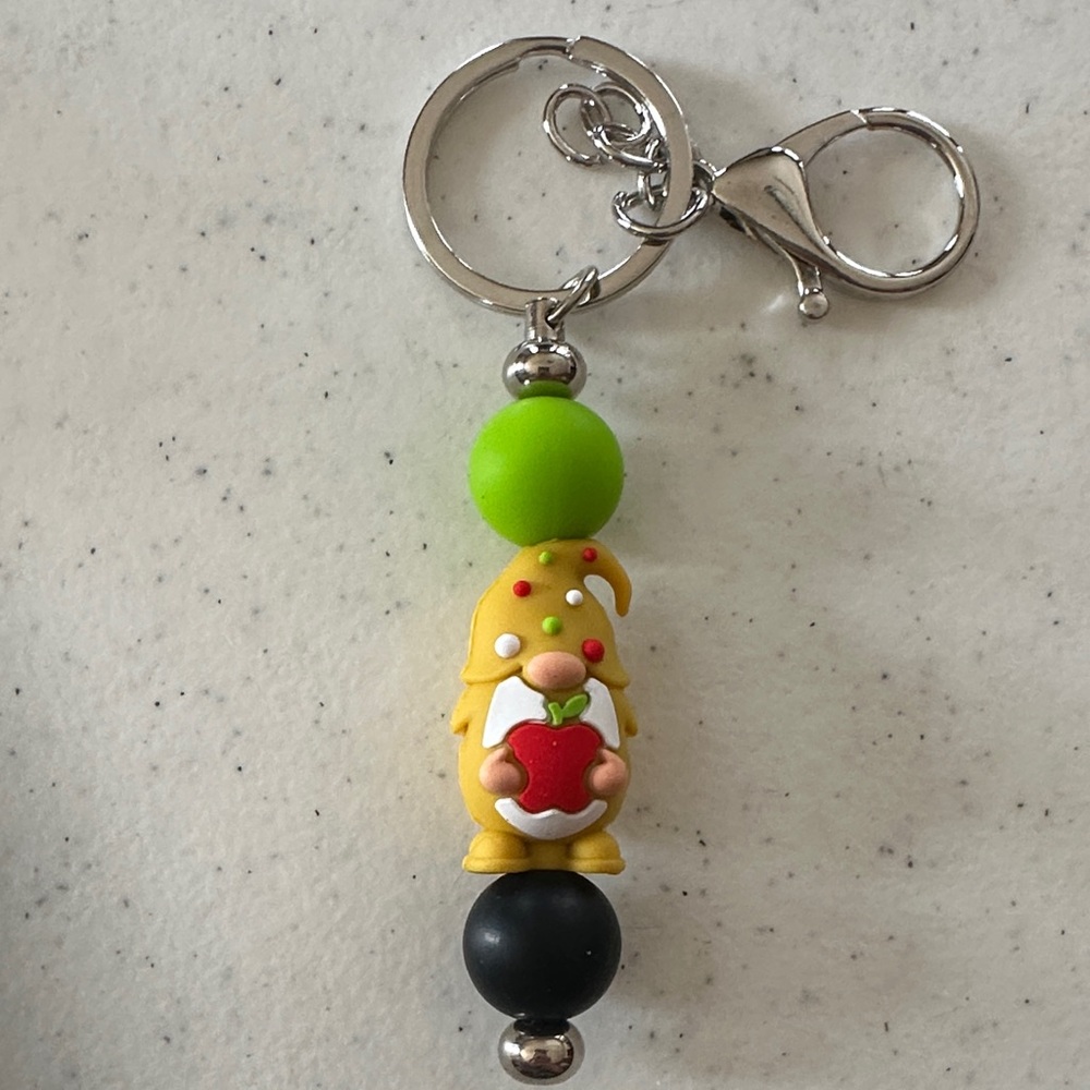 Cute handmade Gnome Keychain